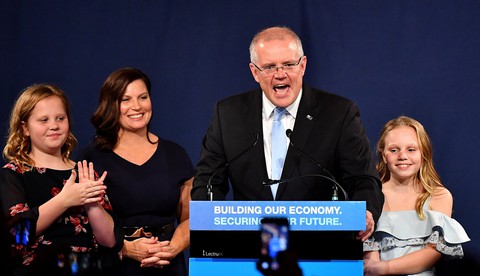 Bầu cử Úc: thắng lợi kỳ diệu cho Thủ tướng Scott Morrison - Ảnh 1. Bầu cử Úc: thắng lợi kỳ diệu cho Thủ tướng Scott Morrison - Ảnh 1.