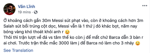Cộng đồng mạng tung hô Messi, dìm hàng Salah - Ảnh 4. Cộng đồng mạng tung hô Messi, dìm hàng Salah - Ảnh 4.