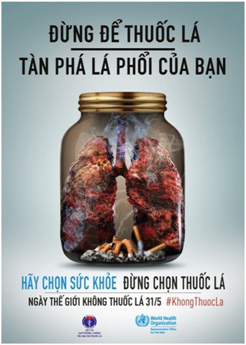 Ngừng thuốc lá, để cứu lá phổi - Ảnh 1. Ngừng thuốc lá, để cứu lá phổi - Ảnh 1.