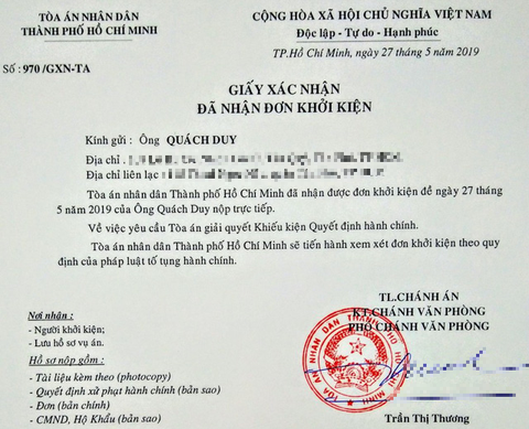 Chuyên viên văn phòng UBND TP.HCM kiện quyết định xử phạt xúc phạm người khác - Ảnh 1. Chuyên viên văn phòng UBND TP.HCM kiện quyết định xử phạt xúc phạm người khác - Ảnh 1.
