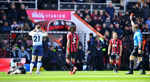 Son Heung Min và Foyth nhận thẻ đỏ, Tottenham trắng tay trước Bournemouth - Ảnh 2. Son Heung Min và Foyth nhận thẻ đỏ, Tottenham trắng tay trước Bournemouth - Ảnh 2.
