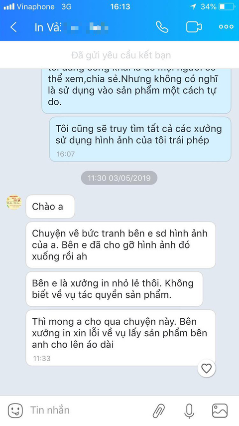 Trắng trợn chép tranh lên áo dài: Họa sĩ phải nhờ tới luật sư - Ảnh 6. Trắng trợn chép tranh lên áo dài: Họa sĩ phải nhờ tới luật sư - Ảnh 6.