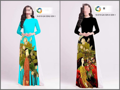Trắng trợn chép tranh lên áo dài: Họa sĩ phải nhờ tới luật sư - Ảnh 3. Trắng trợn chép tranh lên áo dài: Họa sĩ phải nhờ tới luật sư - Ảnh 3.