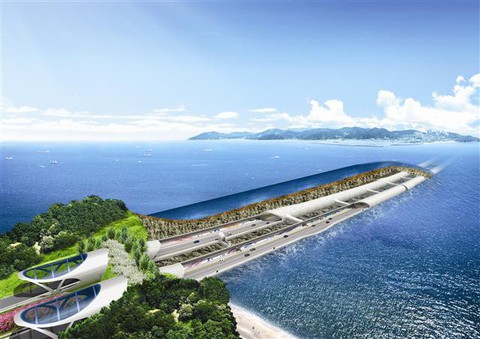 Thông xe đường hầm dưới biển dài nhất Hàn Quốc - Ảnh 1. Thông xe đường hầm dưới biển dài nhất Hàn Quốc - Ảnh 1.