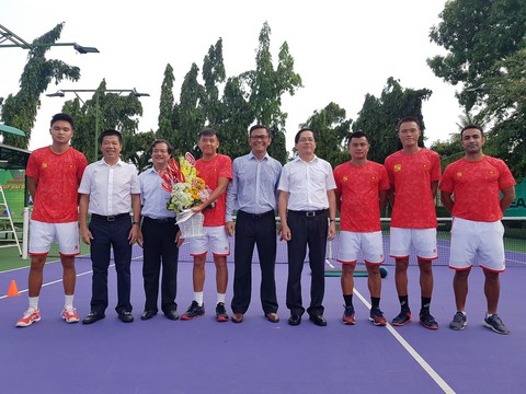 Lý Hoàng Nam quyết tâm thăng hạng Davis Cup - Ảnh 1. Lý Hoàng Nam quyết tâm thăng hạng Davis Cup - Ảnh 1.