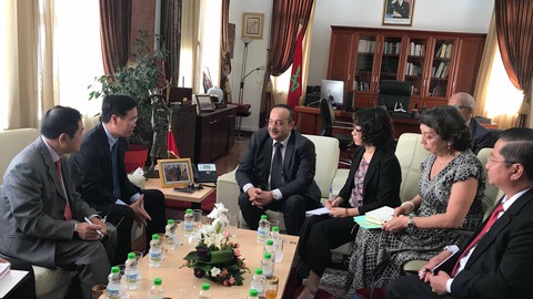 Ông Võ Văn Thưởng tiếp kiến Thủ tướng và Chủ tịch Quốc hội Morocco - Ảnh 4. Ông Võ Văn Thưởng tiếp kiến Thủ tướng và Chủ tịch Quốc hội Morocco - Ảnh 4.