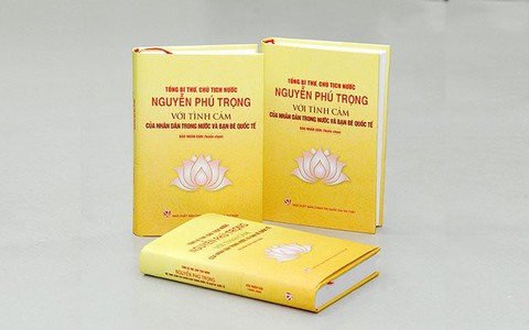 Ra mắt sách về Tổng bí thư, Chủ tịch nước Nguyễn Phú Trọng - Ảnh 1. Ra mắt sách về Tổng bí thư, Chủ tịch nước Nguyễn Phú Trọng - Ảnh 1.