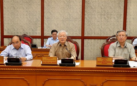 Tổng bí thư, Chủ tịch nước Nguyễn Phú Trọng chủ trì họp Bộ Chính trị - Ảnh 1. Tổng bí thư, Chủ tịch nước Nguyễn Phú Trọng chủ trì họp Bộ Chính trị - Ảnh 1.