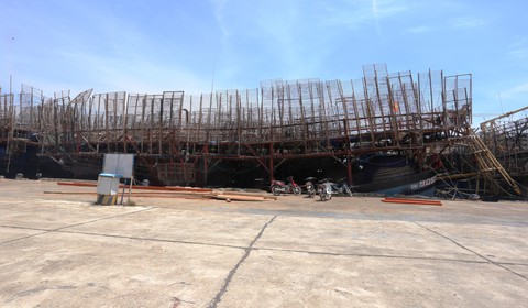 Mực khô không bán được sang Trung Quốc, ngư dân lo héo hon - Ảnh 2. Mực khô không bán được sang Trung Quốc, ngư dân lo héo hon - Ảnh 2.