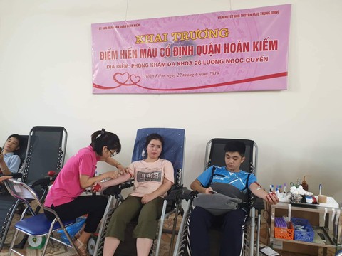 Khai trương điểm hiến máu cố định đầu tiên ở Hà Nội - Ảnh 1. Khai trương điểm hiến máu cố định đầu tiên ở Hà Nội - Ảnh 1.