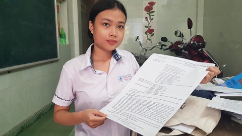 Trường hợp đặc biệt: một thí sinh dự thi với bộ đề in trên giấy A3 - Ảnh 1. Trường hợp đặc biệt: một thí sinh dự thi với bộ đề in trên giấy A3 - Ảnh 1.