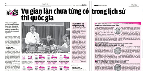 Kể chuyện gian lận thi năm 2018 - Kỳ 2: Đi tìm cây kim trong bọc - Ảnh 1. Kể chuyện gian lận thi năm 2018 - Kỳ 2: Đi tìm cây kim trong bọc - Ảnh 1.