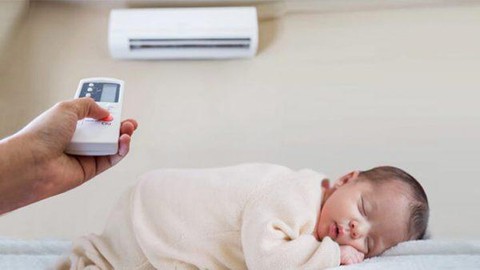 Trẻ bị sốt có nên nằm phòng có máy điều hòa không? - Ảnh 1. Trẻ bị sốt có nên nằm phòng có máy điều hòa không? - Ảnh 1.
