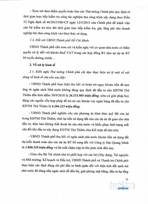 Thanh tra Chính phủ công bố kết luận thanh tra Thủ Thiêm - Ảnh 13. Thanh tra Chính phủ công bố kết luận thanh tra Thủ Thiêm - Ảnh 13.