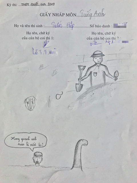Dân mạng khoe tranh vẽ nháp cổ vũ... mình trong kỳ thi sinh tử - Ảnh 6. Dân mạng khoe tranh vẽ nháp cổ vũ... mình trong kỳ thi sinh tử - Ảnh 6.