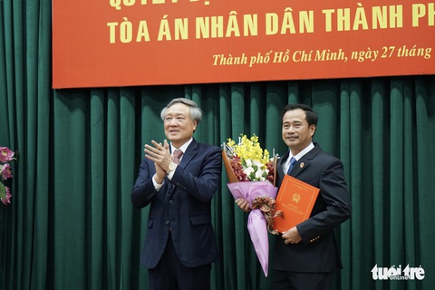 Ông Lê Thanh Phong làm chánh án TAND TP.HCM - Ảnh 1. Ông Lê Thanh Phong làm chánh án TAND TP.HCM - Ảnh 1.