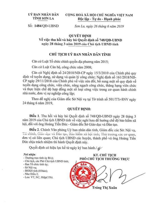 Giám đốc Sở GD-ĐT Sơn La hết đường nghỉ hưu, chờ bãi nhiệm - Ảnh 2. Giám đốc Sở GD-ĐT Sơn La hết đường nghỉ hưu, chờ bãi nhiệm - Ảnh 2.