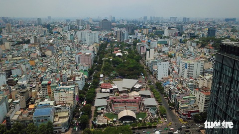 TP.HCM tháo dỡ các công trình tại công viên 23-9 - Ảnh 10. TP.HCM tháo dỡ các công trình tại công viên 23-9 - Ảnh 10.