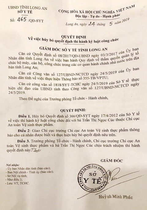 Kiện vì bị hủy quyết định kỷ luật từ... 7 năm trước - Ảnh 3. Kiện vì bị hủy quyết định kỷ luật từ... 7 năm trước - Ảnh 3.