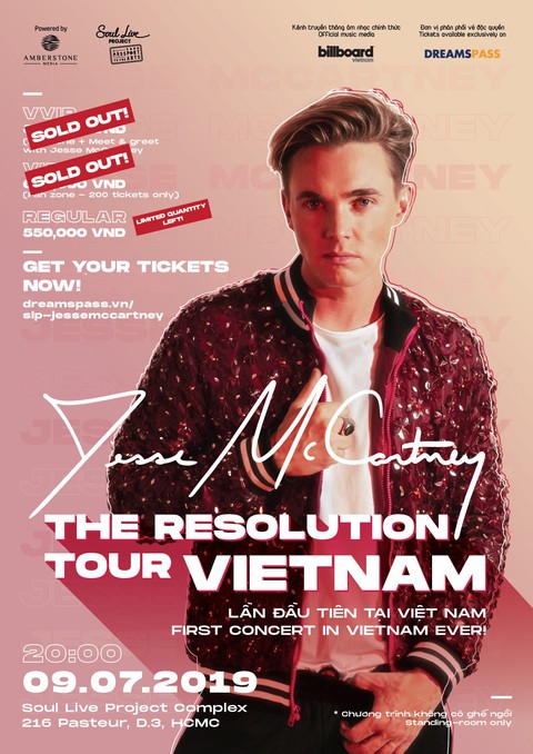 Hoàng tử pop Jesse McCartney chọn Việt Nam là điểm đến đầu tiên của châu Á - Ảnh 1. Hoàng tử pop Jesse McCartney chọn Việt Nam là điểm đến đầu tiên của châu Á - Ảnh 1.