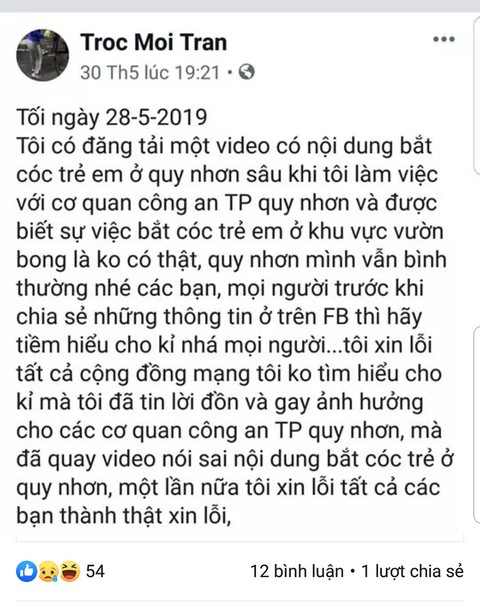 Tung tin đồn bắt cóc trẻ em trên Facebook, hai chủ tài khoản đang bị xử lý - Ảnh 1. Tung tin đồn bắt cóc trẻ em trên Facebook, hai chủ tài khoản đang bị xử lý - Ảnh 1.