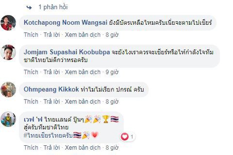 CĐV Thái Lan: Hãy để Việt Nam thấy ai là vua của Đông Nam Á - Ảnh 1. CĐV Thái Lan: Hãy để Việt Nam thấy ai là vua của Đông Nam Á - Ảnh 1.
