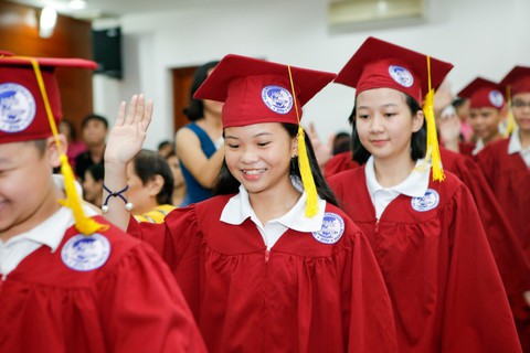 Lễ ra trường nhiều cảm xúc của học sinh lớp 5 IPS - Ảnh 1. Lễ ra trường nhiều cảm xúc của học sinh lớp 5 IPS - Ảnh 1.