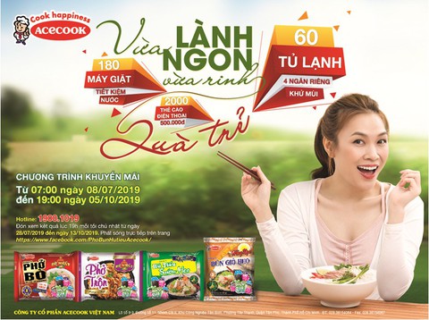 Rinh ngàn giải thưởng khủng với sản phẩm gạo ăn liền Acecook Việt Nam - Ảnh 2. Rinh ngàn giải thưởng khủng với sản phẩm gạo ăn liền Acecook Việt Nam - Ảnh 2.