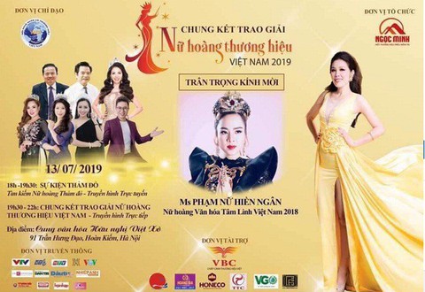 Chương trình tôn vinh Nữ hoàng văn hóa tâm linh vẫn diễn ra tối nay? - Ảnh 1. Chương trình tôn vinh Nữ hoàng văn hóa tâm linh vẫn diễn ra tối nay? - Ảnh 1.