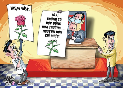 Kiện ra tòa đòi… tiền cò - Ảnh 1. Kiện ra tòa đòi… tiền cò - Ảnh 1.