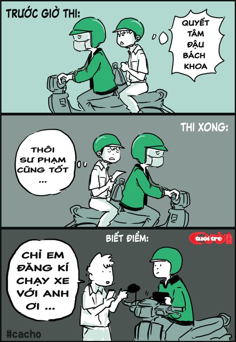 Biếm họa: Buồn vui với kết quả thi THPT - Ảnh 2. Biếm họa: Buồn vui với kết quả thi THPT - Ảnh 2.