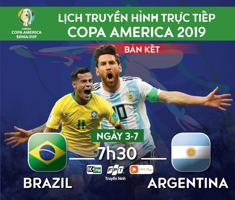 Lịch trực tiếp bán kết Copa America 2019: Đại chiến Brazil - Argentina - Ảnh 1. Lịch trực tiếp bán kết Copa America 2019: Đại chiến Brazil - Argentina - Ảnh 1.
