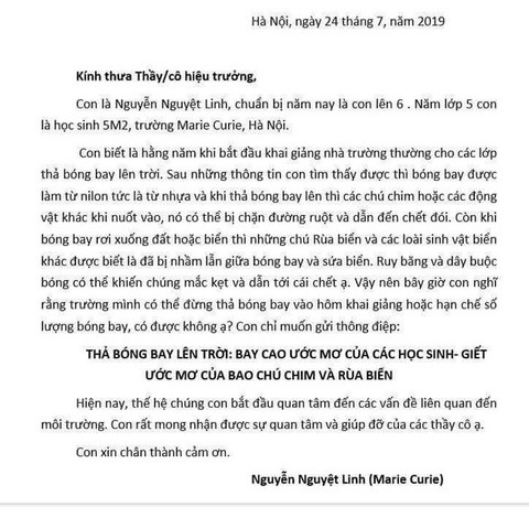 Thầy hứa, năm nay trường thầy sẽ không thả bóng bay trong ngày khai giảng - Ảnh 2. Thầy hứa, năm nay trường thầy sẽ không thả bóng bay trong ngày khai giảng - Ảnh 2.