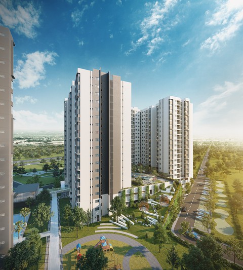 Cất nóc The Habitat Bình Dương - Công trình Xanh - Ảnh 1. Cất nóc The Habitat Bình Dương - Công trình Xanh - Ảnh 1.