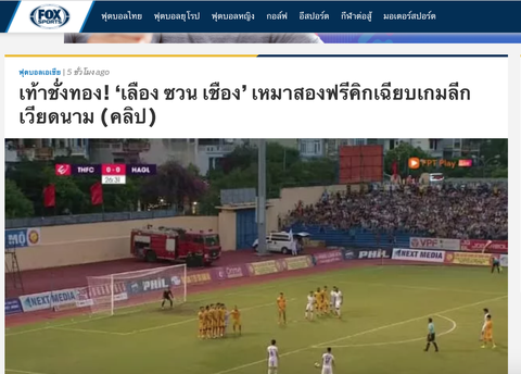 Báo Thái khen ngợi 2 quả đá phạt thành bàn của Xuân Trường - Ảnh 1. Báo Thái khen ngợi 2 quả đá phạt thành bàn của Xuân Trường - Ảnh 1.
