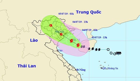 Bão số 2 đã vào vịnh Bắc Bộ, sẽ đi vào đất liền Quảng Ninh - Ninh Bình - Ảnh 1. Bão số 2 đã vào vịnh Bắc Bộ, sẽ đi vào đất liền Quảng Ninh - Ninh Bình - Ảnh 1.