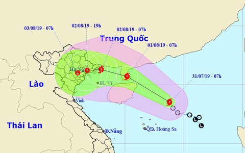 Áp thấp nhiệt đới mạnh thành bão số 3, dự báo đổ bộ Quảng Ninh - Nam Định - Ảnh 1. Áp thấp nhiệt đới mạnh thành bão số 3, dự báo đổ bộ Quảng Ninh - Nam Định - Ảnh 1.