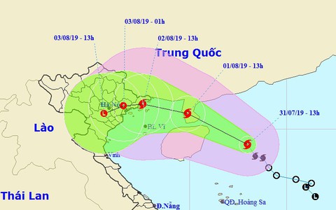 Bão chưa vào bờ, Bắc Bộ sắp đón mưa to - Ảnh 2. Bão chưa vào bờ, Bắc Bộ sắp đón mưa to - Ảnh 2.