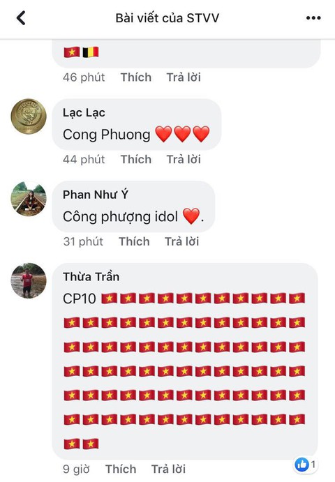 Tên Công Phượng và cờ đỏ sao vàng tràn ngập Facebook của CLB Sint-Truidense VV - Ảnh 1. Tên Công Phượng và cờ đỏ sao vàng tràn ngập Facebook của CLB Sint-Truidense VV - Ảnh 1.