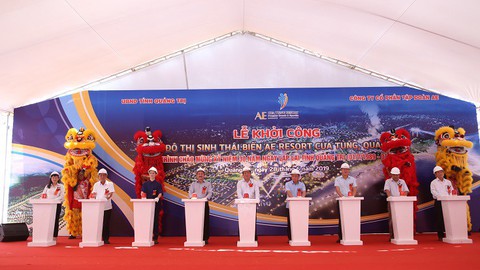 Khởi công khu đô thị sinh thái biển AE resort Cửa Tùng - Ảnh 1. Khởi công khu đô thị sinh thái biển AE resort Cửa Tùng - Ảnh 1.
