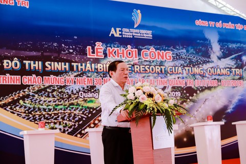 Khởi công khu đô thị sinh thái biển AE resort Cửa Tùng - Ảnh 2. Khởi công khu đô thị sinh thái biển AE resort Cửa Tùng - Ảnh 2.