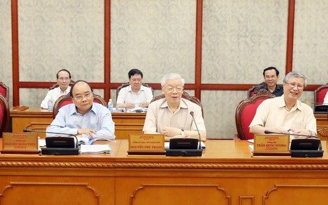 Tổng bí thư, Chủ tịch nước Nguyễn Phú Trọng chủ trì họp Bộ Chính trị - Ảnh 1. Tổng bí thư, Chủ tịch nước Nguyễn Phú Trọng chủ trì họp Bộ Chính trị - Ảnh 1.