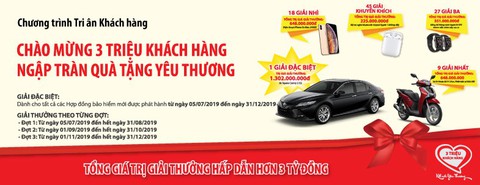 Nhiều giải thưởng hấp dẫn khi mua bảo hiểm Dai-ichi Việt Nam - Ảnh 1. Nhiều giải thưởng hấp dẫn khi mua bảo hiểm Dai-ichi Việt Nam - Ảnh 1.