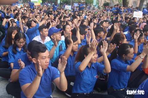 Hàng ngàn bạn trẻ xuất quân Mùa hè xanh 2019 - Ảnh 8. Hàng ngàn bạn trẻ xuất quân Mùa hè xanh 2019 - Ảnh 8.