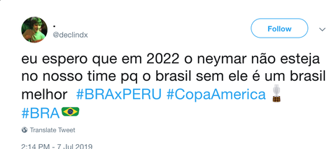 CĐV Brazil mỉa mai Neymar sau khi đội tuyển vô địch Copa America 2019 - Ảnh 5. CĐV Brazil mỉa mai Neymar sau khi đội tuyển vô địch Copa America 2019 - Ảnh 5.
