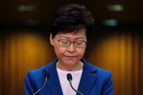 Lãnh đạo Hong Kong Carrie Lam thông báo dự luật dẫn độ đã chết - Ảnh 1. Lãnh đạo Hong Kong Carrie Lam thông báo dự luật dẫn độ đã chết - Ảnh 1.