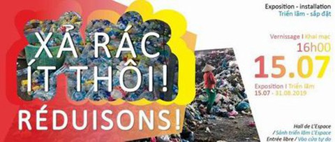 Triển lãm sắp đặt Xả rác ít thôi! - Ảnh 1. Triển lãm sắp đặt Xả rác ít thôi! - Ảnh 1.