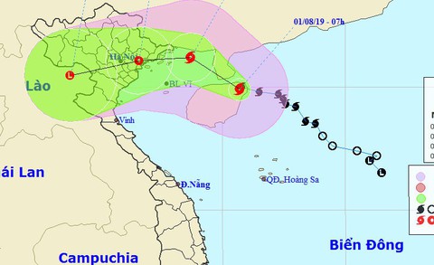 Bão số 3 cách Quảng Ninh - Hải Phòng khoảng 360km, gió giật cấp 8 - Ảnh 1. Bão số 3 cách Quảng Ninh - Hải Phòng khoảng 360km, gió giật cấp 8 - Ảnh 1.