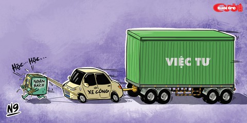 Xe công việc tư - Ảnh 1. Xe công việc tư - Ảnh 1.