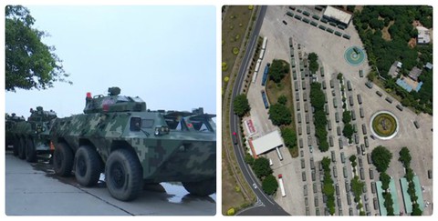 Trung Quốc triển khai xe thiết giáp sát nách Hong Kong - Ảnh 2. Trung Quốc triển khai xe thiết giáp sát nách Hong Kong - Ảnh 2.